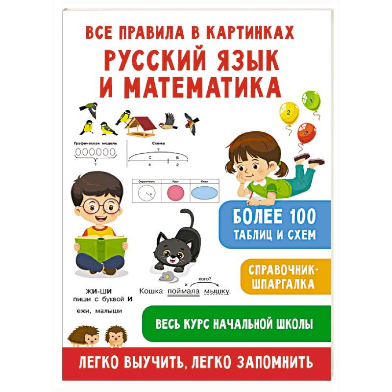 Все правила в картинках. Русский язык и математика