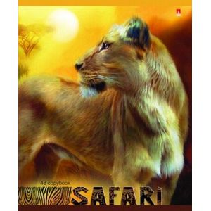 Тетрадь 48 листов, клетка 'САФАРИ ПРАЙД'