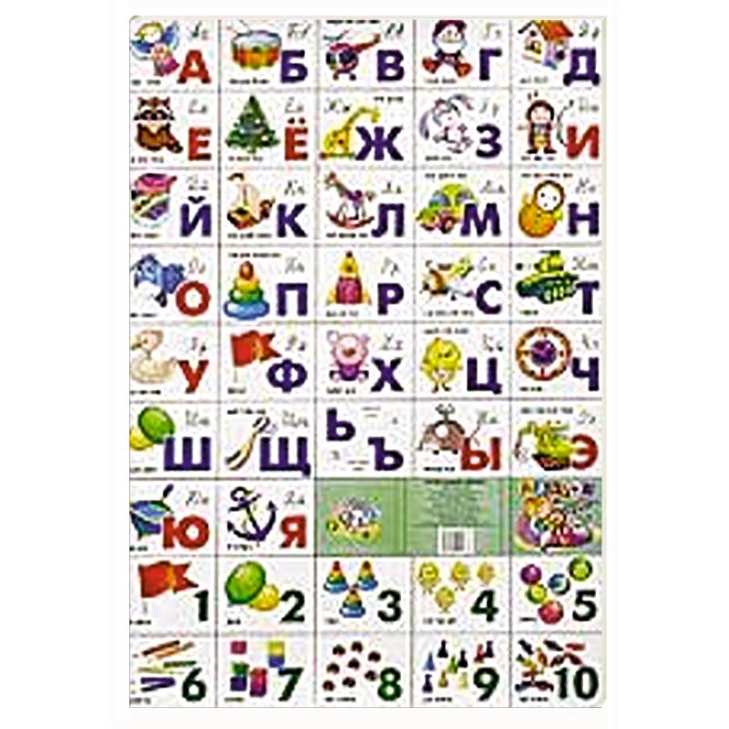 Игрушки. Азбука русская разрезная