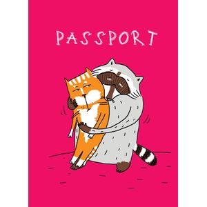 Енот и обнимашки (обложка на паспорт)