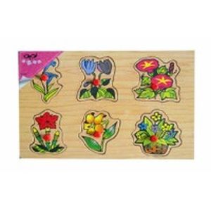 Деревянные пазлы 'Цветы'