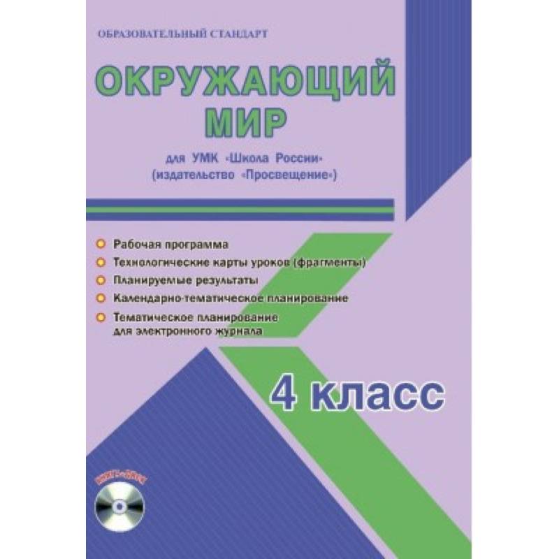 Окружающий мир. 4 класс. Для УМК 'Школа России' 'Просвещение'. Рабочая программа (+CD)