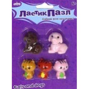 Набор ластики - пазлы 'Домашние любимцы'