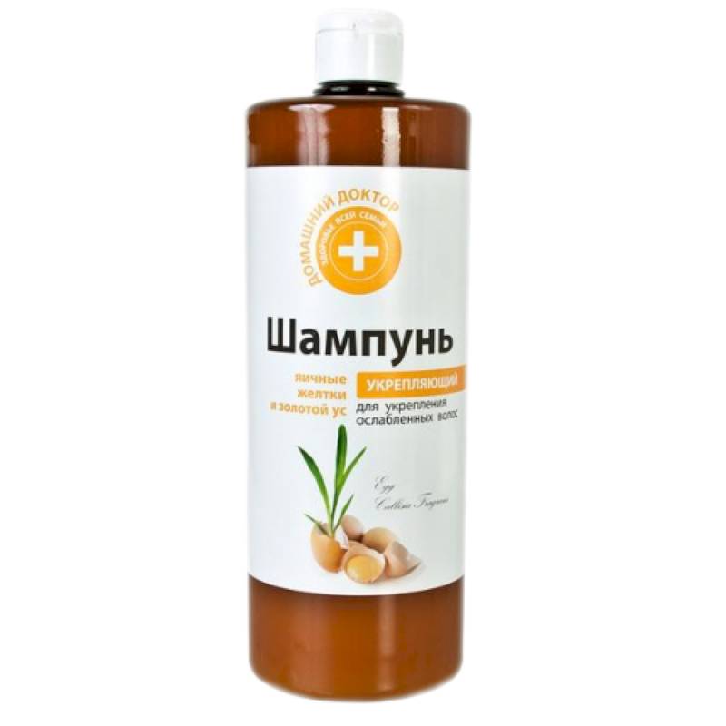 Шампунь укрепляющий  'Яичные желтки и золотой ус' . 1000 мл