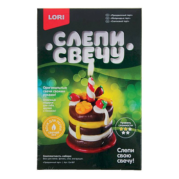 Набор для творчества 'Восковая свеча. Праздничный торт' Набор для творчества 'Восковая свеча. Праздничный торт'