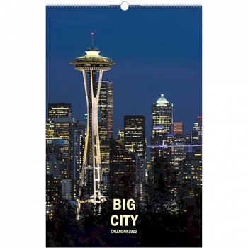 Календарь настенный перекидной на 2023 год. Мегаполис 3