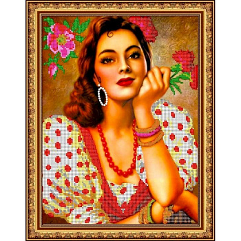 «Светлица» набор для вышивания бисером №294 «Эсмиральда» бисер Чехия 24x30 см