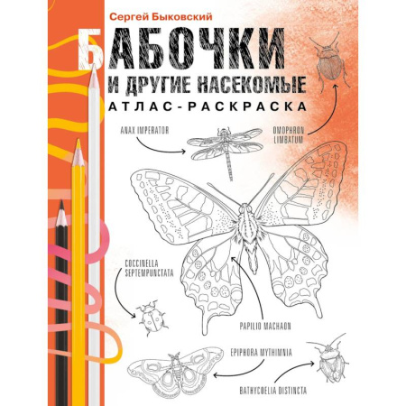Зоология, книга Бабочки и другие насекомые. Атлас-раскраска купить по скидке